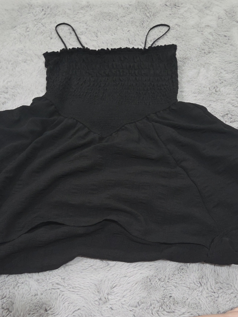 Target Wild Fable Black Smocked Spaghetti Strap Women's Dress
